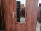 New 3 Door Cupboard 6x4 Ft Melamine Wardrobe