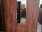 New 3 Door Cupboard with Mirror Melamine Wardrobe 6 X 4 Ft