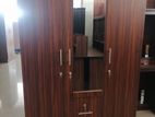 New 3 Door Cupboard with Mirror Melamine Wardrobe 6 X 4 Ft