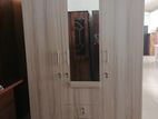 New 3 Door Hash Colour Cupboard 6 X 4 Ft Wardrobe Melamine Large
