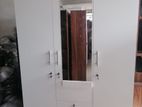 New 3 Door Melamine 6 x 4 ft White Colour Cupboard / Wardrobe A