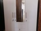 New 3 Door Melamine 6 x 4 ft White Colour Cupboard / Wardrobe large