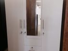 New 3 Door Melamine 6 x 4 ft White Colour Cupboard / Wardrobe large