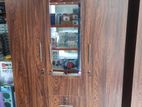New= 3 Door Melamine Cupboard With Mirror