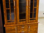 New 3 Door Melamine Display Cupboard .