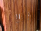 New 3 Door Melamine Wardrobes (Brown ).
