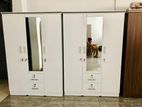 New 3 Door Melamine Wardrobes with Mirror