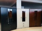New 3 Door Melamine Wardrobes with Mirror .
