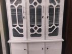 New 3 Door White Display Cupboard