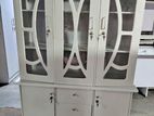 New 3 Door White Display Cupboard