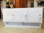 New 3 Door White Melamine Pantry Cupboard