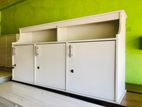 New 3 Door White Melamine Pantry Cupboard