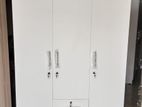 New 3 Door white Melamine Wardrobes .