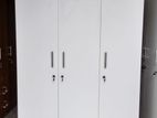 New 3 Door white Melamine Wardrobes .