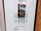 New 3 Door white Melamine Wardrobes with Mirror