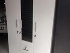 New 3 Door White Melamine Wardrobes with Mirror