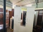 New 3 Door white Melamine Wardrobes with Mirror .
