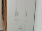 New 3D 6*4 ft White Melamine Wardrobes