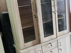New 3D Ash White Melamine Display Cupboard
