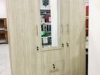 New 3D Ash White Melamine Wardrobes with Mirror
