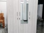New 3D Ash White Melamine Wardrobes with Mirror