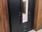 New 3d Black Melamine Wardrobes With Mirror