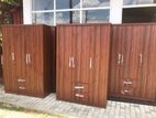 New 3D Brown Cloth Hanging Melamine Wardrobes .
