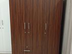 New 3D Brown Melamine Wardrobes .(Cloth Hanging ).