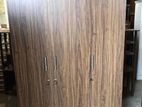 New 3D Classic Dark Brown Melamine Wardrobes