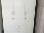 New 3D White Melamine Wardrobe