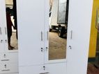 New 3D White Melamine Wardrobes with Mirror