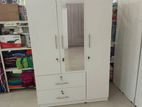 New 3D White Melamine Wardrobes with Mirror