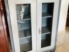 New 4*3 Ft Glass Door Half Steel Office Cupboard