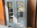 New 4*3 Ft Glass Door Half Steel Office Cupboard