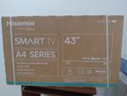 New 43" HISENSE FHD Smart LED Frameless TV (43A4K)