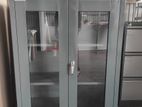 New 4x3 Size Half Glass Steel Office Cupboard Finishing (Dd10)
