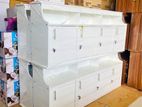 New 5 Ft White 4 Door Melamine Pantry Cupboard