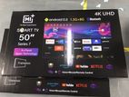 New 50" MI+ (Japan) Smart Android 13.0 4K UHD TV + Bluetooth