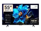 New 55" Evvoli (Italian) QLED Smart Android 15.0 4K UHD TV Frameless