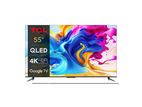 New 55 inch TCL Smart QLED 4K UHD HDR LED Frameless Google TV