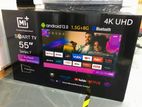 New 55" MI+ Smart Android 13.0 4K UHD TV Bluetooth