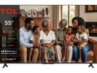 New 55'' TCL 4K Ultra HD Google TV - TCL55P6K