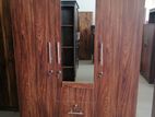 New 6 X 4 Ft Cupboard Melamine Wardrobe 3 Door Large