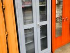 New 6*3 Ft Steel Glass Door Office Cupboard