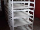 New 6*3 ft Steel Rack .(white ).