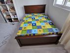 New 6*4 (72 X48) Teak Box Double Bed and Mattresses