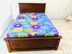 New 6*4 (72*48) Teak Box Double Bed and DL Mattresses