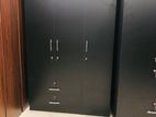 New 6*4 Ft 3 Door Melamine Wardrobes .(Black ).