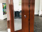 New 6*4 Ft Brown Colour Steel Cupboard with Mirror 2 Door