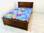 New 6"*4" ft Teak Box Double Bed with DL Mattresses 72"*48"